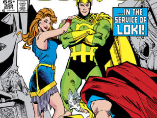 Thor #359 cover; pencils and inks, Walter Simonson Thor #359 cover; pencils and inks, Walter Simonson; In the Service of Loki, Lorelei