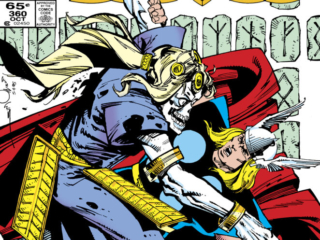 The Mighty Thor #360 cover; pencils and inks, Walter Simonson