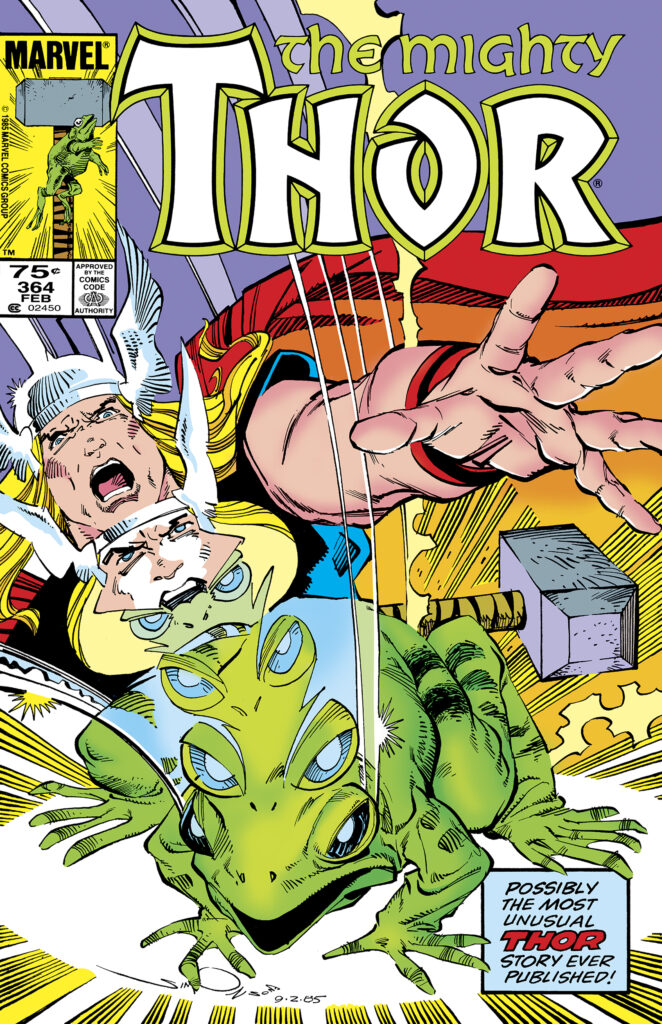 The Mighty Thor #364 cover; pencils and inks, Walter Simonson