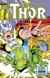 The Mighty Thor #364 cover; pencils and inks, Walter Simonson
