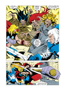 The Mighty Thor #369, pg. 8; pencils, Sal Buscema; inks, Geof Isherwood
