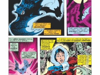Tomb of Dracula #8, pg. 18; pencils, Gene Colan; inks, Ernie Chan; vampire bat