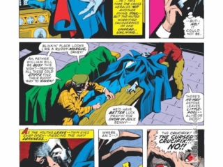 Tomb of Dracula #9, pg. 3; pencils, Gene Colan; inks, Vince Colletta; casket, crucifix, Marvel, Marv Wolfman, vampire, Count Dracula; Davey, Father William, Benny