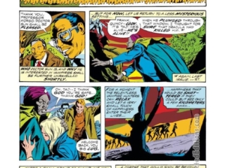 Tomb of Dracula #14, pg. 7; pencils, Gene Colan; inks, Tom Palmer; Chen, Professor Morgo; Quincy Harker; Taj Nital; Rachel Van Helsing