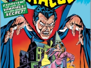 Tomb of Dracula #23 cover; pencils, Gil Kane; inks, Tom Palmer; Exorcism, Lord of Vampires, Soul-Shuddering Secret, Shadow Over Haunted Castle, Shiela Whittier