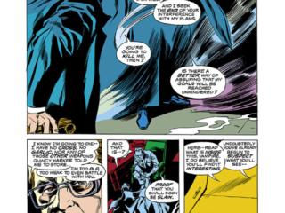Tomb of Dracula #31, pg. 12; pencils, Gene Colan; inks, Tom Palmer; Count Dracula, parliament