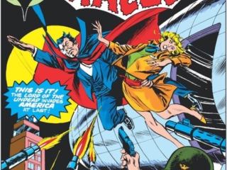Tomb of Dracula #36 cover; pencils, Gil Kane; inks, Tom Palmer; Lord of the Undead Invades America, United States Army, Marvel Masterworks Brother Voodoo