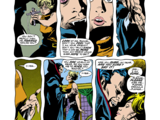 Tomb of Dracula #40, pg. 5; pencils, Gene Colan; inks, Tom Palmer; Count Dracula, Rachel Van Helsing