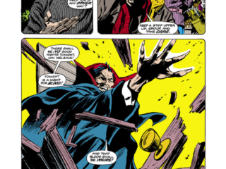 Tomb of Dracula #43, pg. 11; pencils, Gene Colan; inks, Tom Palmer; Count Dracula, vampire; Paul Butterworth, Mary-Ann Travers
