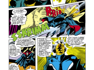 Tomb of Dracula #52, pg. 9; pencils, Gene Colan; inks, Tom Palmer; Count Dracula, vampire; Golden Angel