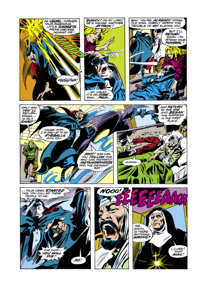 Tomb of Dracula #57, pg. 16; pencils, Gene Colan; inks, Tom Palmer