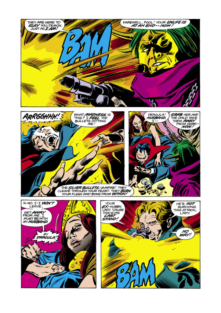 Tomb of Dracula #59, pg. 10; pencils, Gene Colan; inks, Tom Palmer