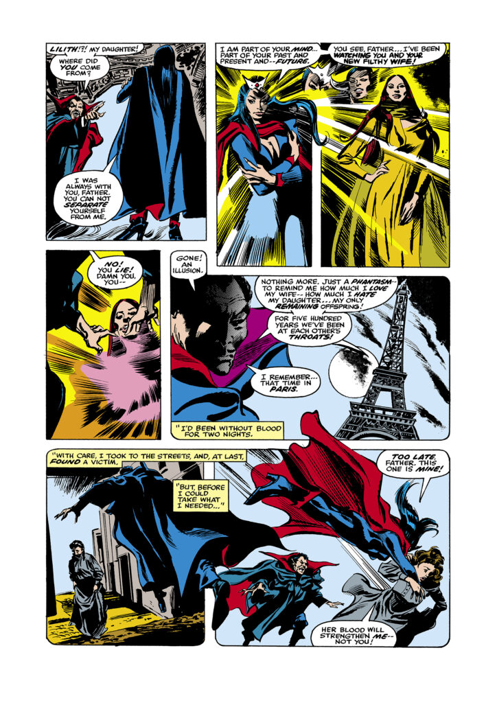 Tomb of Dracula #60, pg. 7; pencils, Gene Colan; inks, Tom Palmer