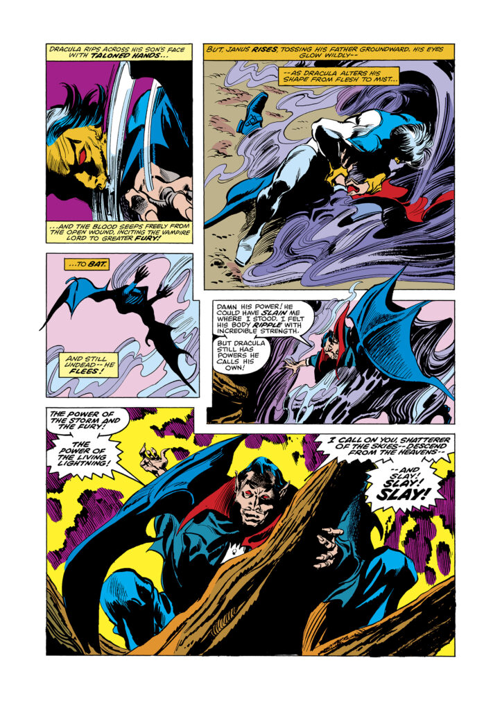 Tomb of Dracula #62, pg. 5; pencils, Gene Colan; inks, Tom Palmer