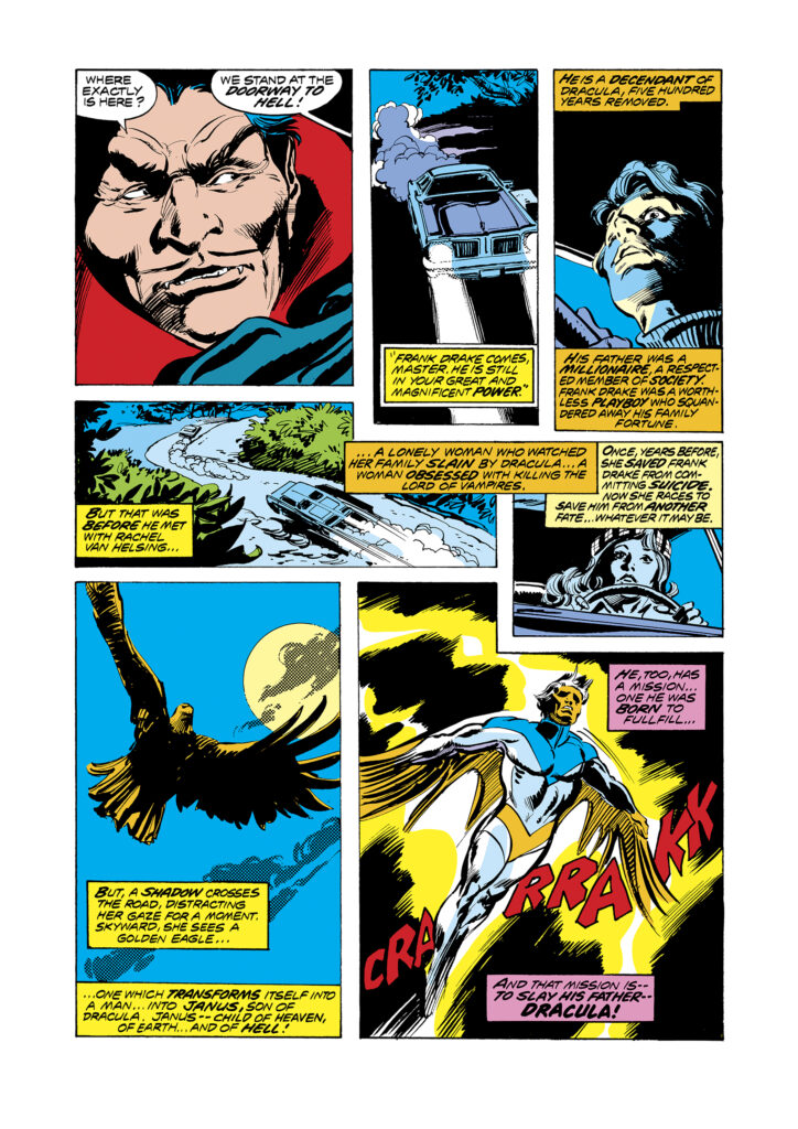 Tomb of Dracula #63, pg. 3; pencils, Gene Colan; inks, Tom Palmer