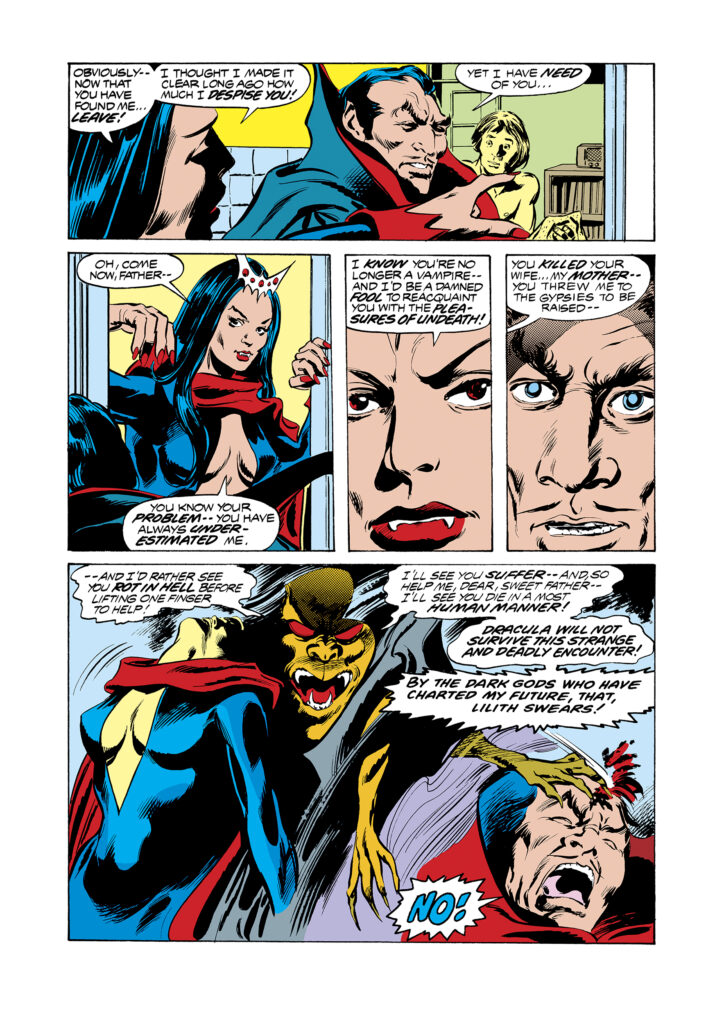 Tomb of Dracula #67, pg. 5; pencils, Gene Colan; inks, Tom Palmer