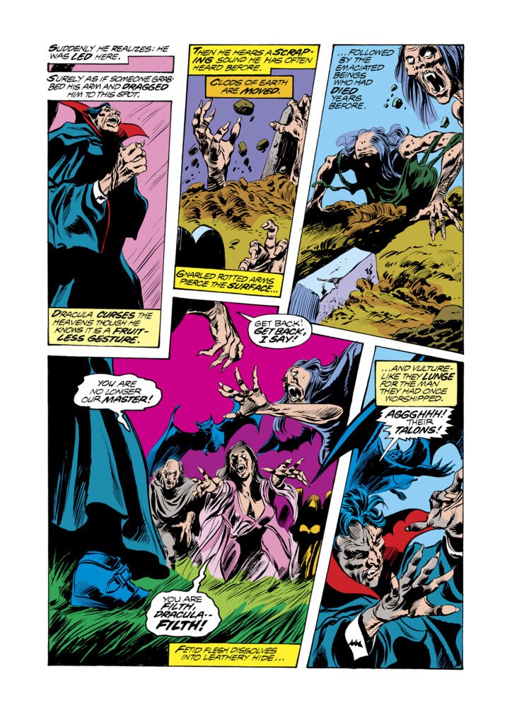 Tomb of Dracula #68, pg. 14; pencils, Gene Colan; inks, Tom Palmer