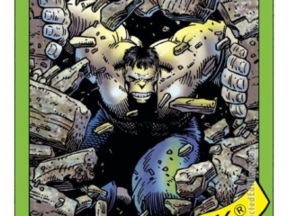 Marvel 1991 Super Heroes Series #17: Gray Hulk trading card, art by Arthur Adams