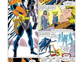 Uncanny X-Men #221, pg. 3; pencils, Marc Silvestri; inks, Dan Green; first appearance Mister Sinister, Sabretooth, Marauders