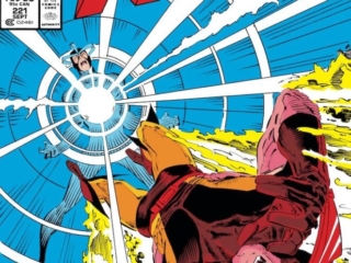 Uncanny X-Men #221 cover; pencils, Marc Silvestri; inks, Dan Green: Havok, Wolverine, Logan