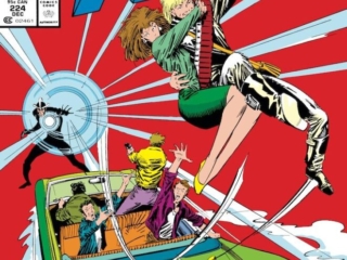 Uncanny X-Men #224 cover; pencils, Marc Silvestri; inks, Bob Wiacek, Longshot, Havok, convertible