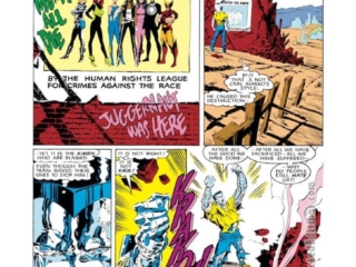 Uncanny X-Men #225, pg. 9; pencils, Marc Silvestri; inks, Dan Green; Wanted the X-Men, Human Rights League, Scotland, Colossus
