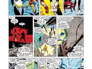 Uncanny X-Men #226, pg. 12; pencils, Marc Silvestri; inks, Dan Green; Mystique, Colossus, Havok, Wolverine