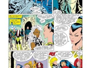 Uncanny X-Men #229, pg. 20; pencils, Marc Silvestri; inks, Dan Green; Storm, Reavers, Rogue, Bonebreaker, Roma