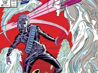 Uncanny X-Men #230 cover; pencils, Marc Silvestri; inks, Joe Rubinstein; Longshot, Reavers