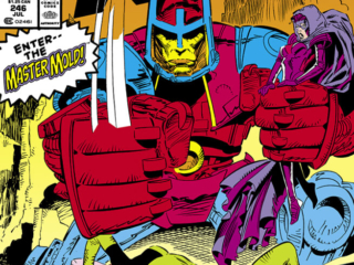 Uncanny X-Men #246 cover; pencils, Marc Silvestri; inks, Dan Green; Enter: The Master Mold, Rogue, Psylocke