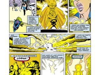 Uncanny X-Men #250, pg. 6; pencils, Marc Silvestri; inks, Steve Leialoha; Polaris