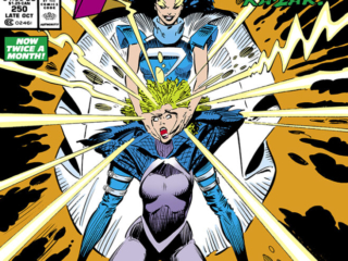 Uncanny X-Men #250 cover; pencils, Marc Silvestri; inks, Dan Green, Ka-Zar, Polaris No More