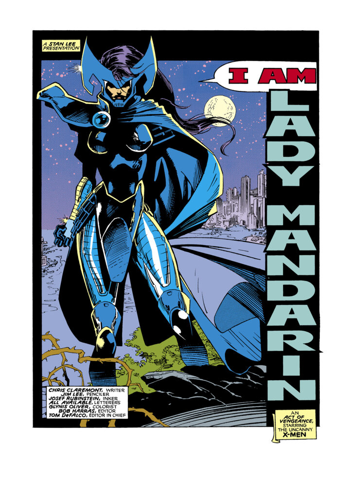 Uncanny X-Men #257, pg. 1; pencils, Jim Lee; inks, Joe Rubinstein