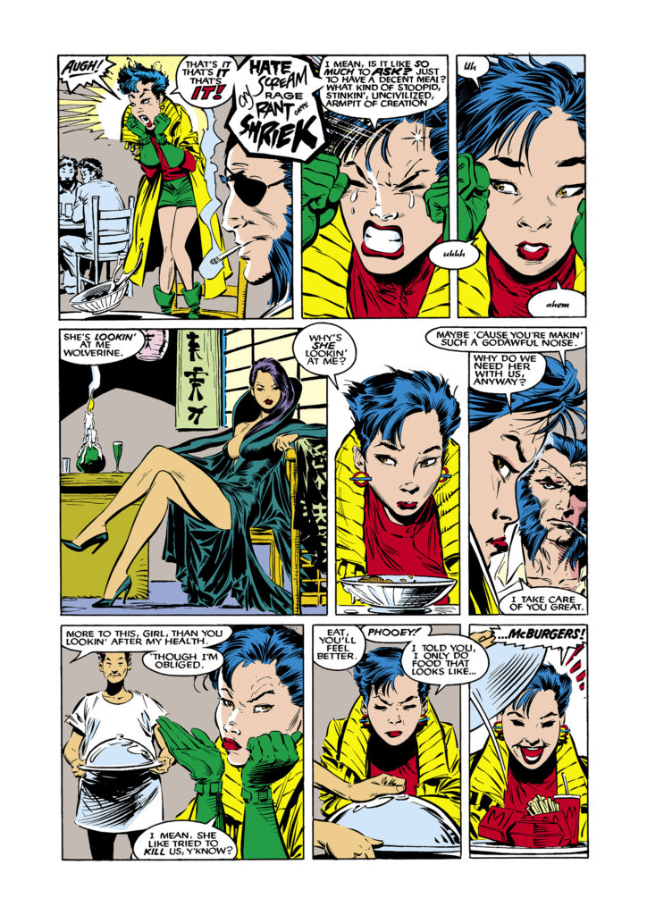 Uncanny X-Men #261, pg. 6; pencils, Marc Silvestri; inks, Dan Green