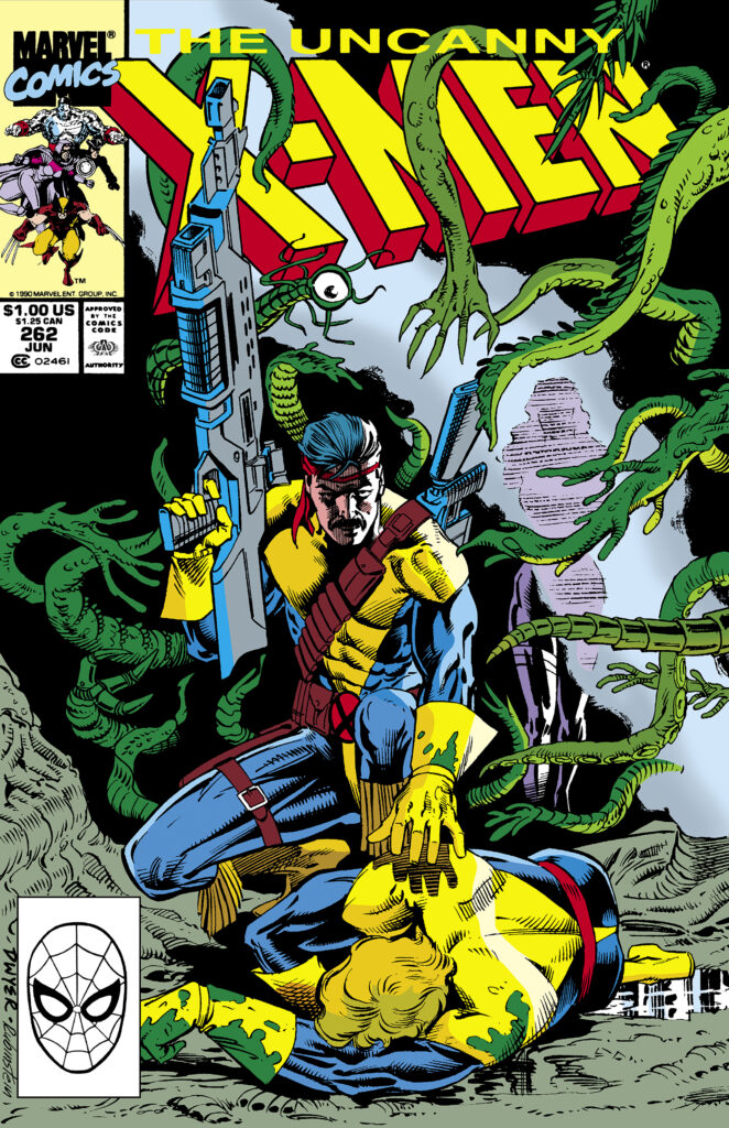 Uncanny X-Men #262 cover; pencils, Kieron Dwyer inks, Joe Rubinstein; Forge, Banshee