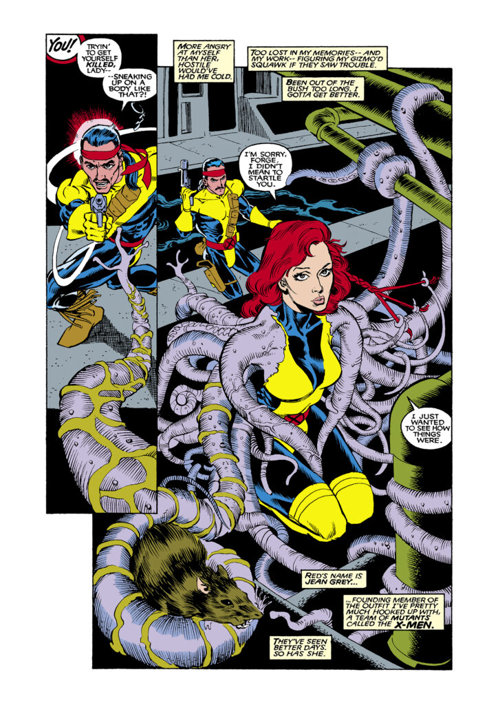 Uncanny X-Men #263, pg. 3; pencils, Bill Jaaska; inks, Joe Rubinstein
