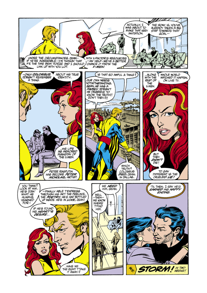 Uncanny X-Men #264, pg. 23; pencils, Mike Collins; inks, Joe Rubinstein