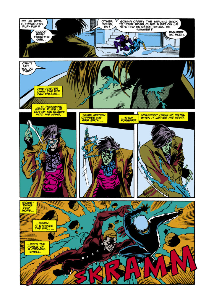 Uncanny X-Men #266, pg. 11; pencils, Mike Collins; inks, Joe Rubinstein