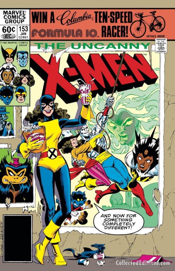 Uncanny X-Men #153 cover; pencils, Dave Cockrum; Kitty's Fairy Tale, Kitty Pryde, Bamf