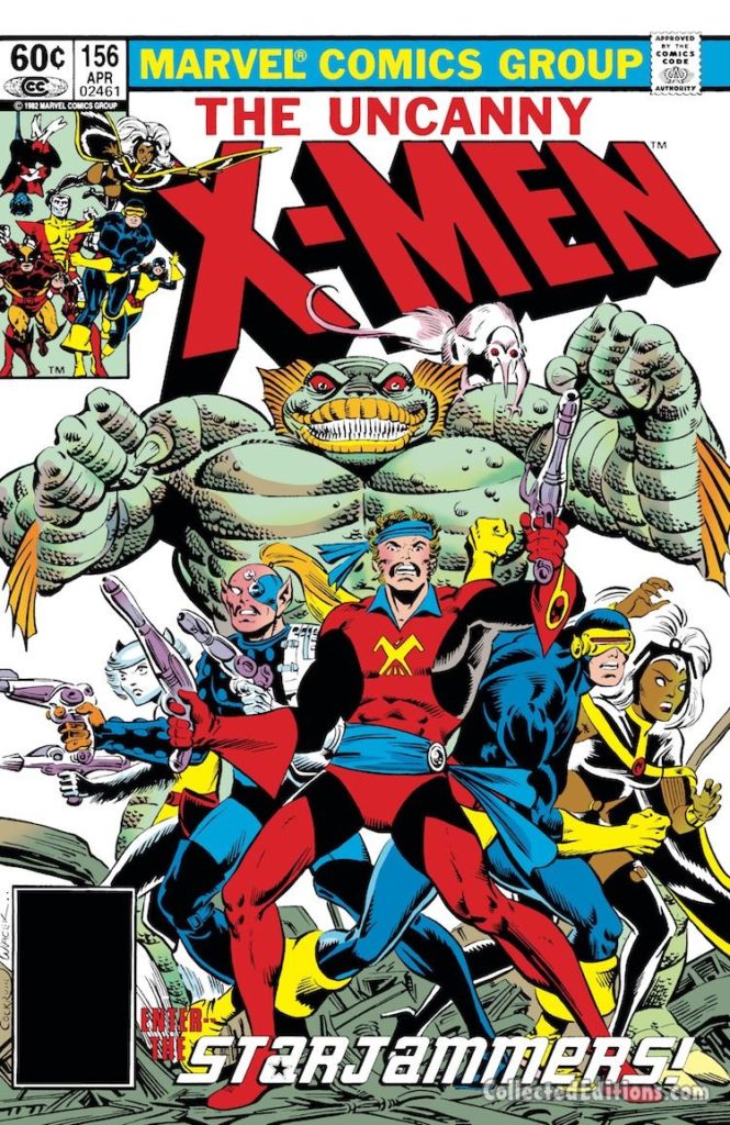 Uncanny X-Men #156 cover; pencils, Dave Cockrum; inks, Bob Wiacek; Corsair, Starjammers