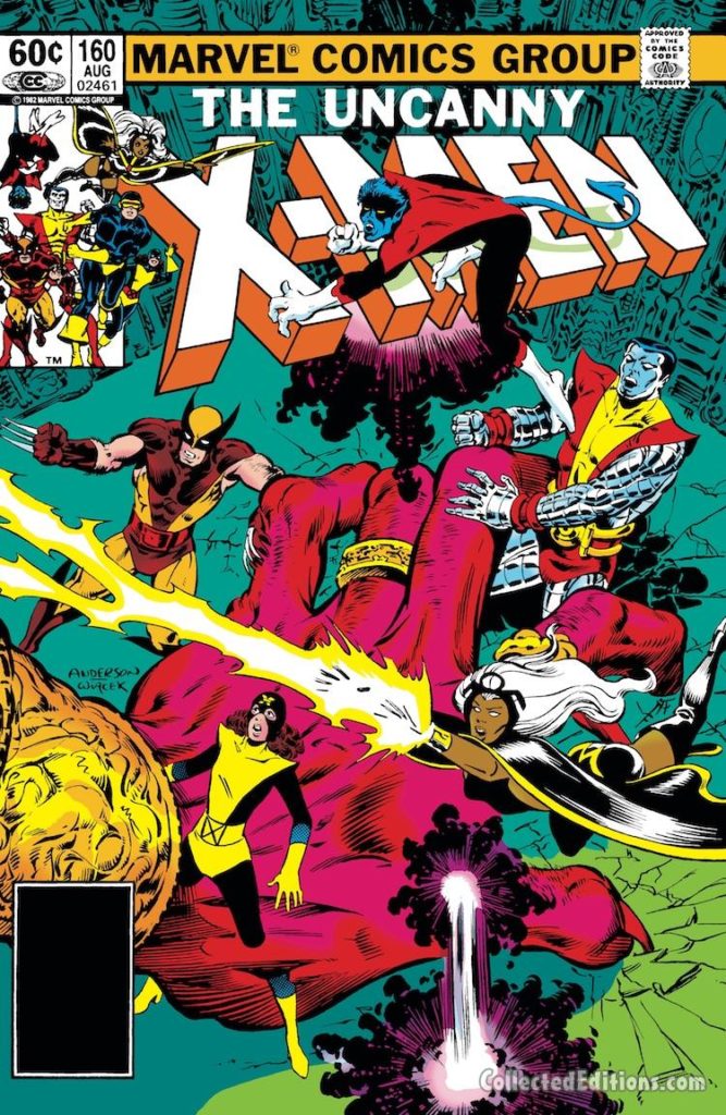 Uncanny X-Men #160 cover; pencils, Brent Anderson; Magik, Illyana, Belasco