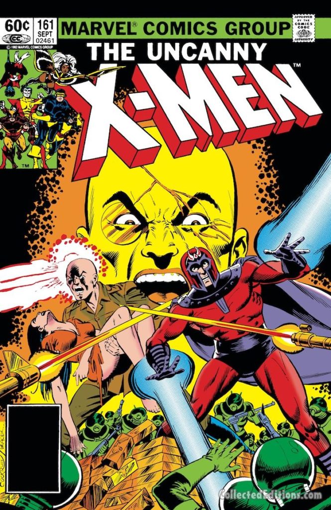 Uncanny X-Men #161 cover; pencils, Dave Cockrum; inks, Bob Wiacek; Magneto, Professor X