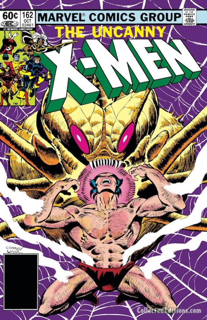 Uncanny X-Men #162 cover; pencils, Dave Cockrum; inks, Bob Wiacek; Wolverine/The Brood Saga