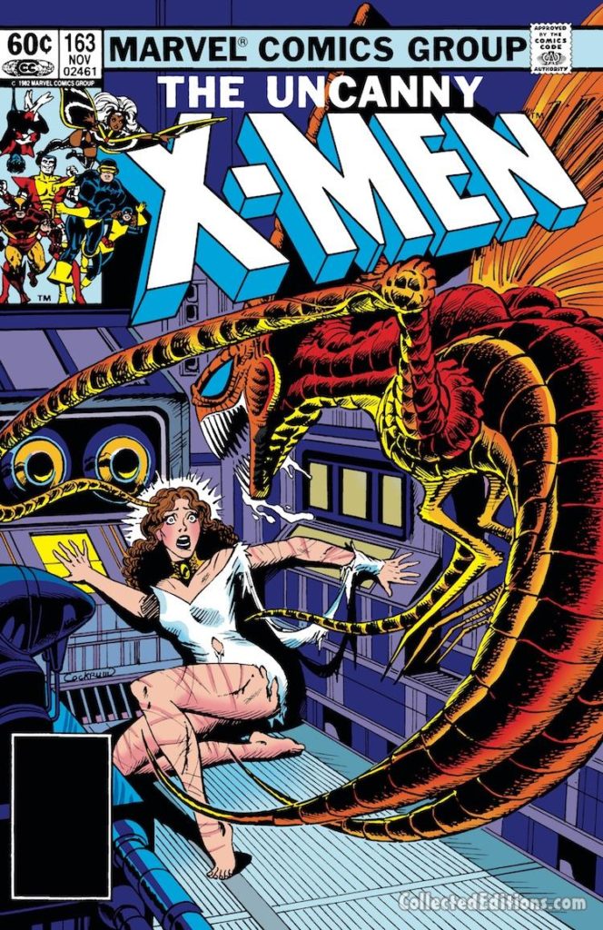 Uncanny X-Men #163 cover; pencils and inks, Dave Cockrum; Kitty Pryde/Brood Saga
