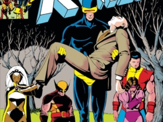 Uncanny X-Men #167 cover; pencils and inks, Paul Smith; Cyclops/Professor X