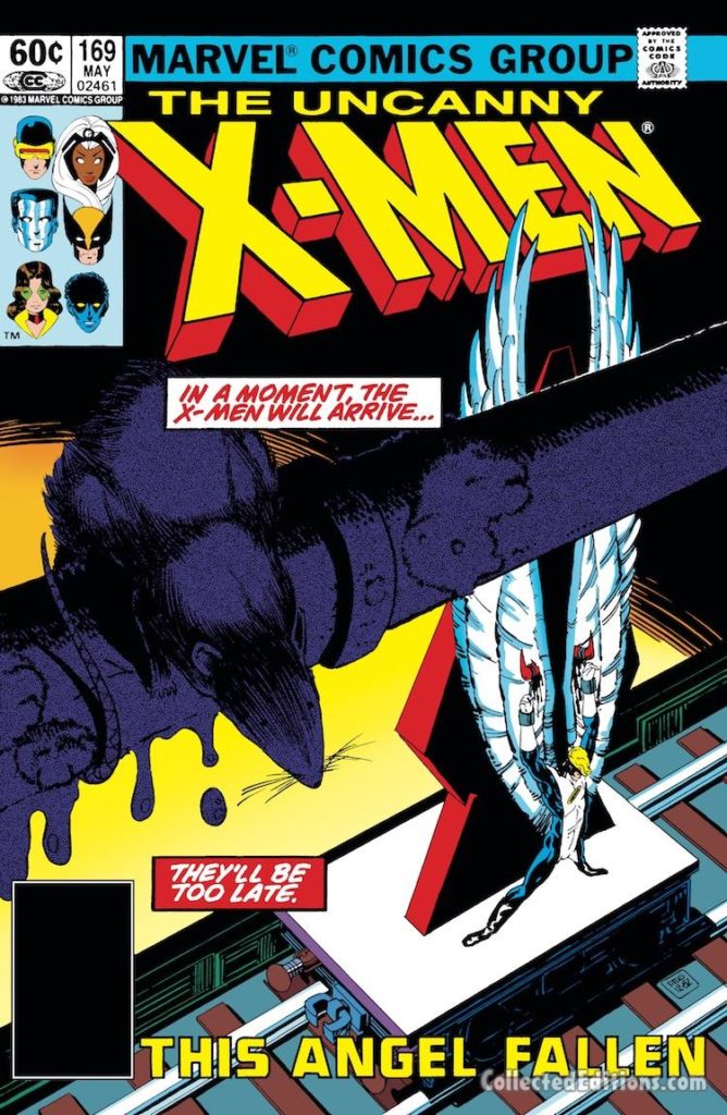 Uncanny X-Men #169 cover; pencils and inks, Paul Smith; Angel/Morlocks