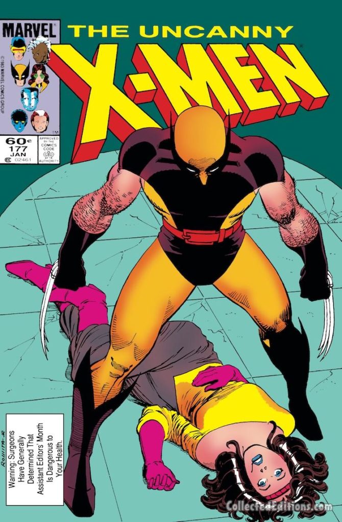Uncanny X-Men #177 cover; pencils and inks, John Romita Jr.; Wolverine