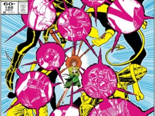 Uncanny X-Men #188 cover; pencils, John Romita Jr.; inks, Dan Green