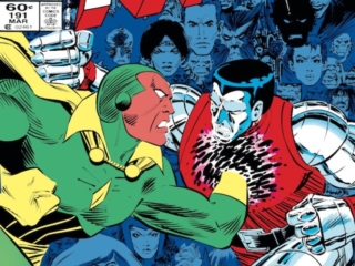 Uncanny X-Men #191 cover; pencils, John Romita Jr.; inks, Dan Green