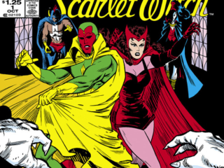Vision and Scarlet Witch #1 cover; pencils and inks, Richard Howell Vision and Scarlet Witch #1 cover; pencils and inks, Richard Howell; Twelve-Issue Limited Series, Lovers and Zombies, Black Talon, Nekra